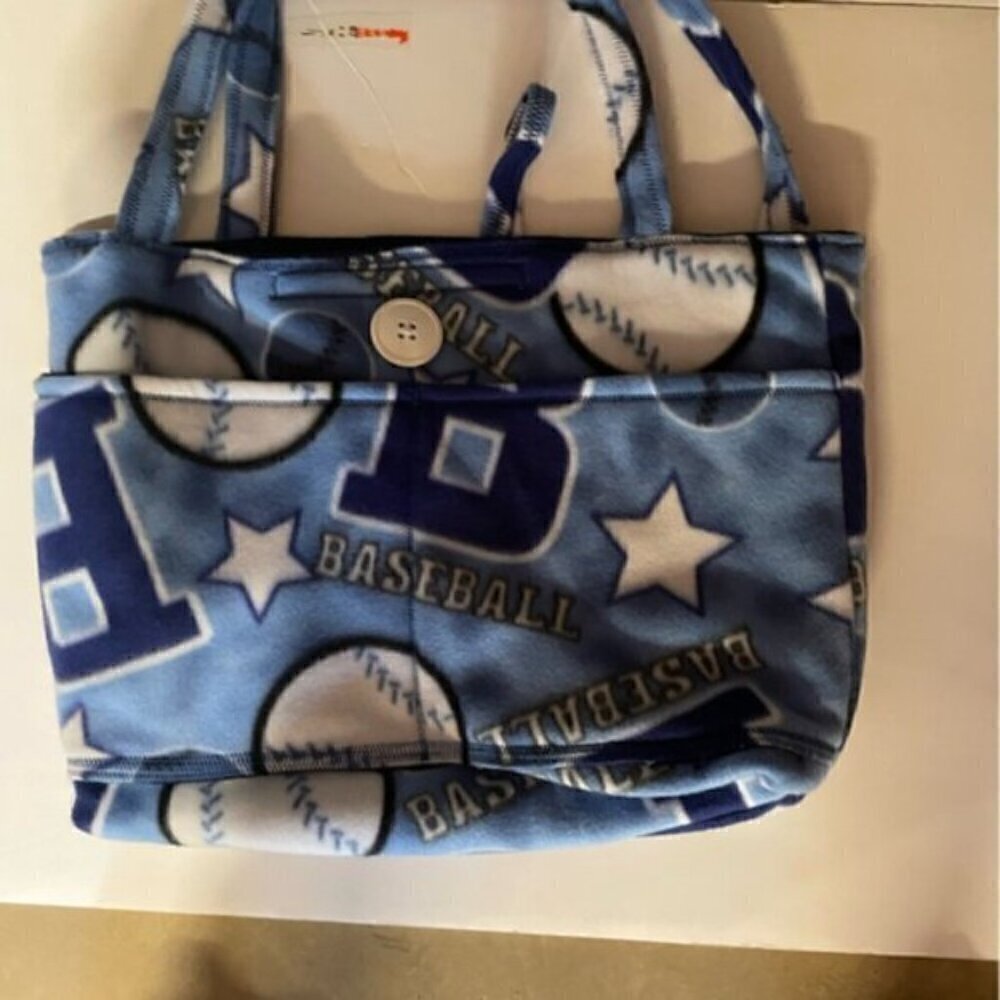 Tote Bag Baseballs Pattern - Picture 2 of 2